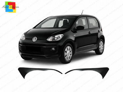 👉Sopracciglia Fari per Volkswagen Up Spoiler Palpebre ABS Nero👈