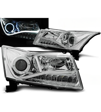 ART.5543 FARI ANTERIORI  CHEVROLET CRUZE 09-12 CROMATO DIURNO