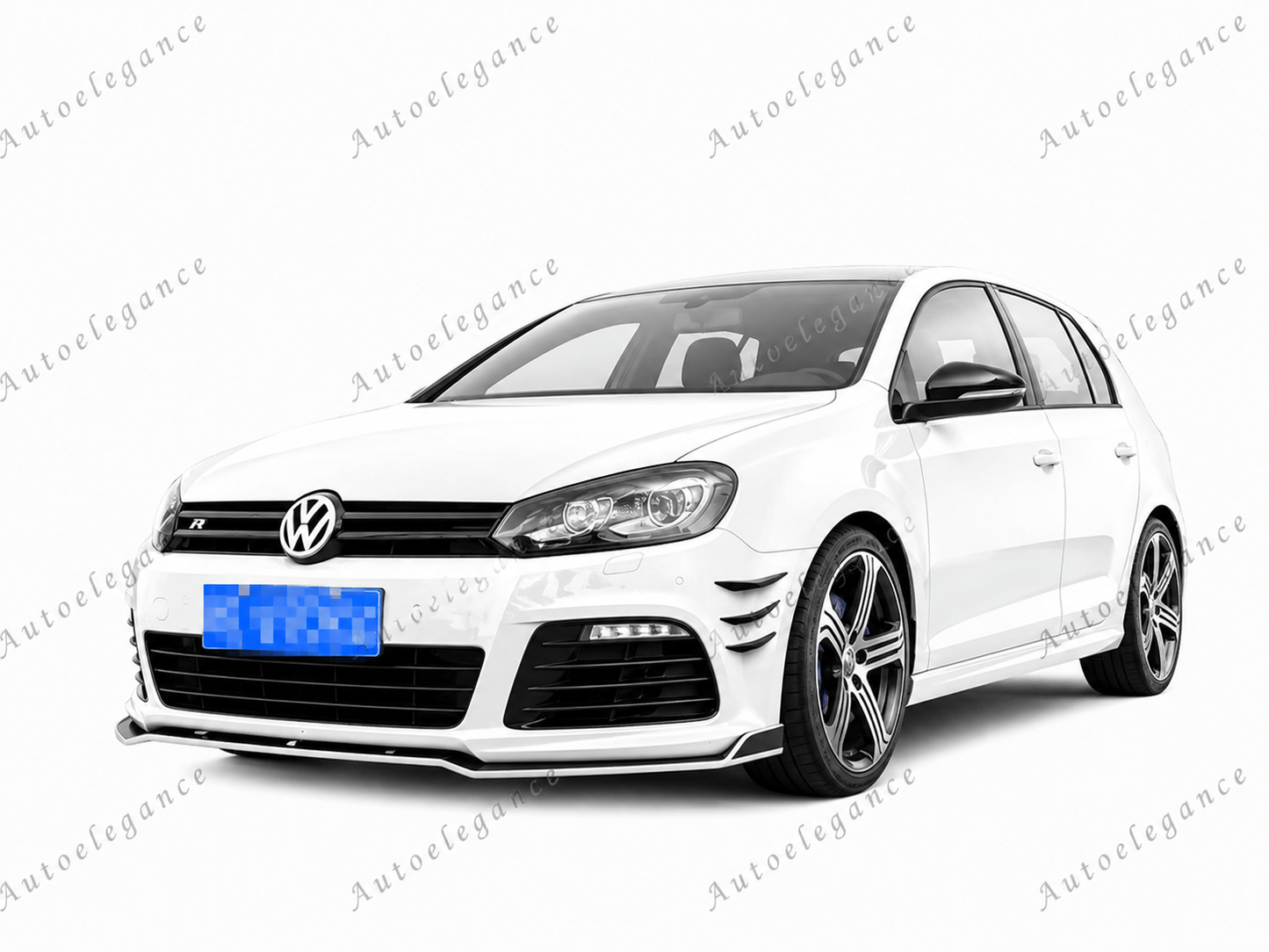 🔥ART.3079 PARAURTI ANTERIORE ADATTO PER VW GOLF 6 R20 FLAPS LOOK WRC🔥