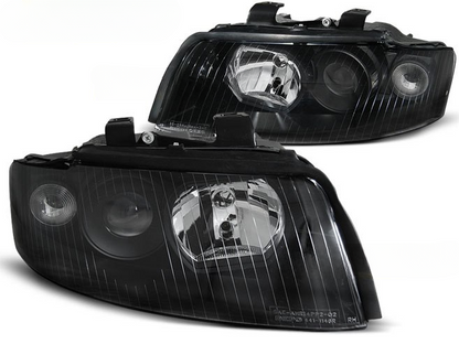 💫ART.7421 FARI ANTERIORI NERI per AUDI A4 B6 10.00-10.04💫