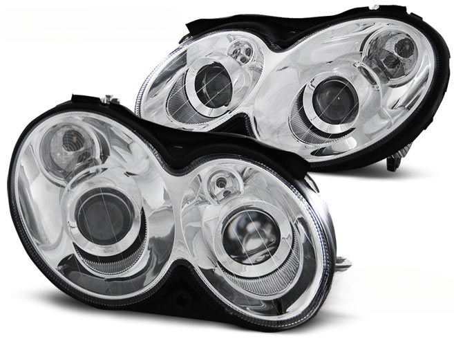 FARI CROMATI ADATTO COMPATIBILE per MERCEDES CLK W209 03-10