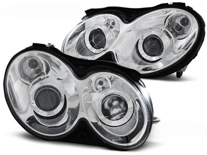 FARI CROMATI ADATTO COMPATIBILE per MERCEDES CLK W209 03-10