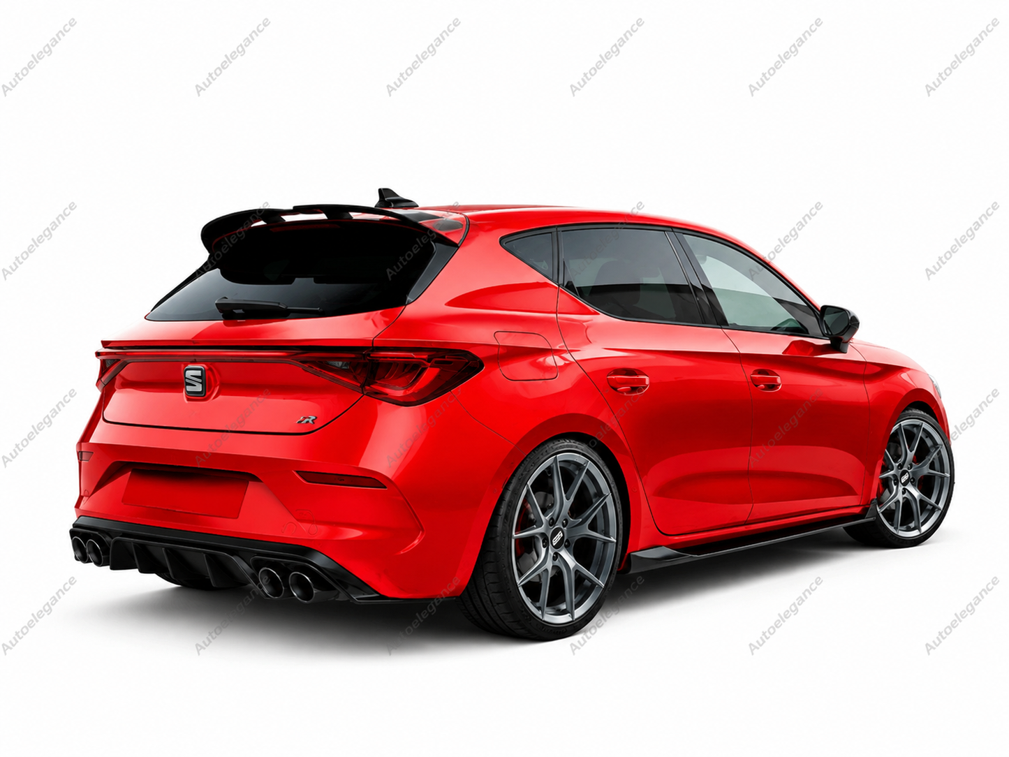 🔥ART.9917 SPOILER PER TETTO STILE OT NERO LUCIDO PER SEAT LEON MK4 20-24🔥