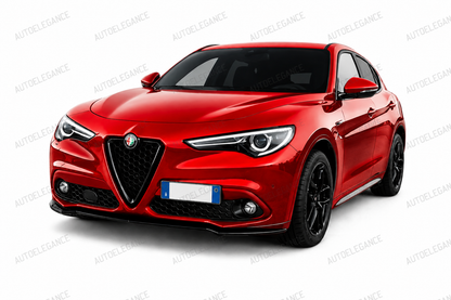💕ART. 0233 SPLITTER ALFA ROMEO STELVIO 2016+ NERO LUCIDO💕