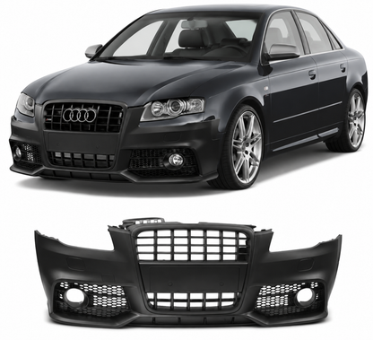 💕PARAURTI ANTERIORE AUDI A4 B7 04-08 LOOK S LINE NERO SRA💕