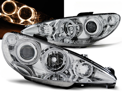 PEUGEOT 206 02-ANGEL EYES CHROME 
