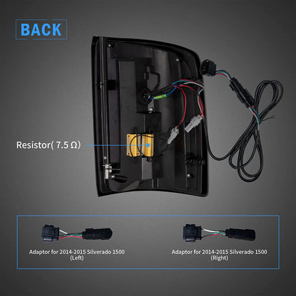 Luci posteriori per Chevy Silverado 1500 2014-2018 2500HD/ 3500HD 2015-2018 GMC Sierra 3500HD Dually modelli 2015-2019 Pickup Truck