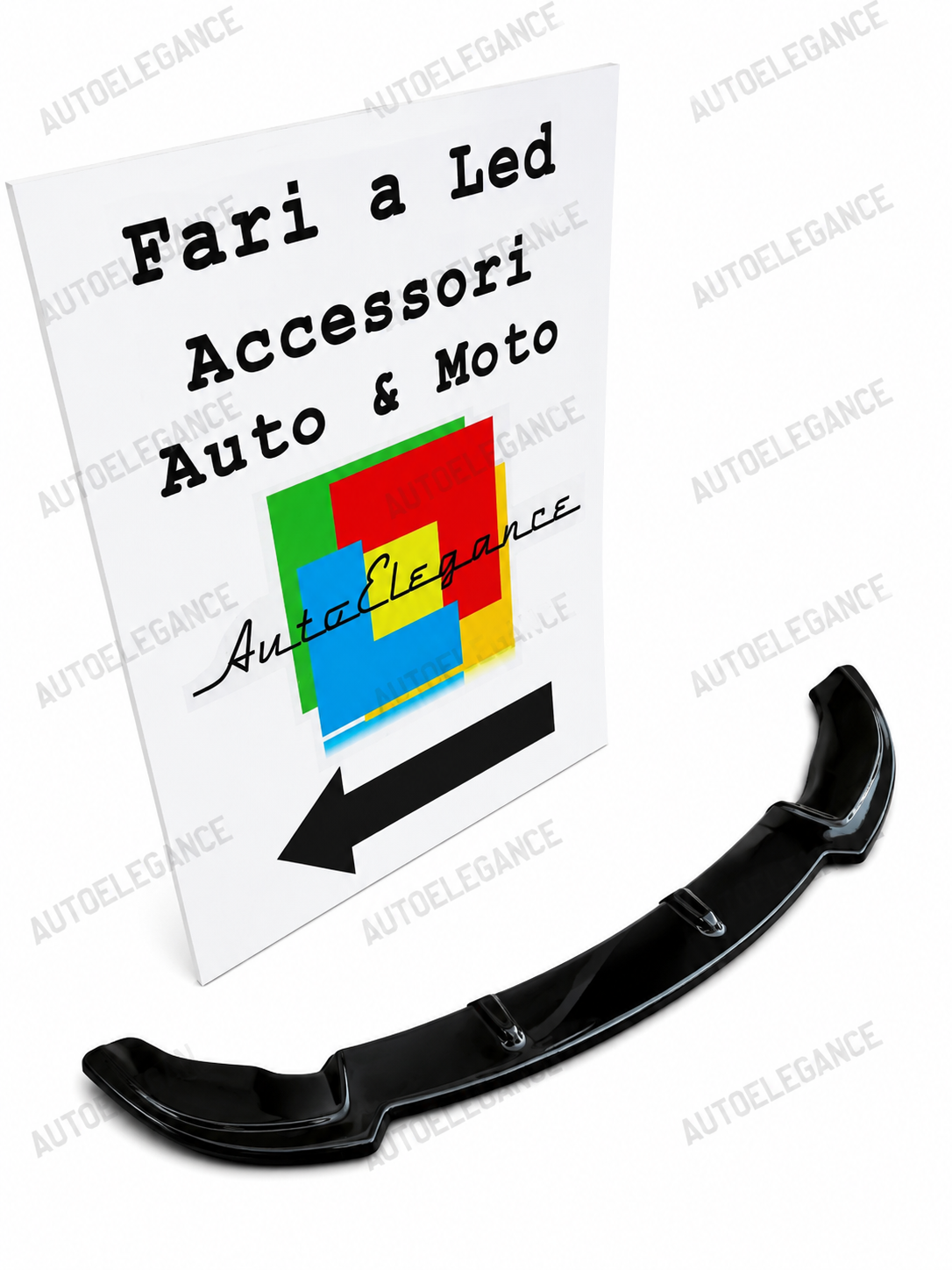 💫ART.0640 Splitter Anteriore Nero Lucido per BMW Série 3 E46 M3 ABS💫