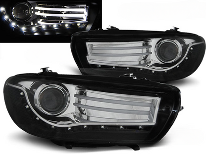 BLACK HEADLIGHTS for VW SCIROCCO 08-04.14 