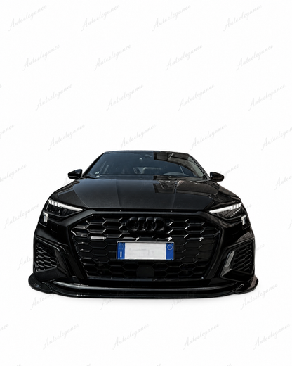 🔥ART.1620 SPLITTER ANTERIORE ADATTO PER AUDI A3 S3 8Y 2020+LOOK SPORTIVO🔥