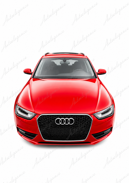🔥ART.0624 GRIGLIA ANTERIORE AUDI A4 B8 AVANT BERLINA CALANDRA RS4 CROMATO🔥