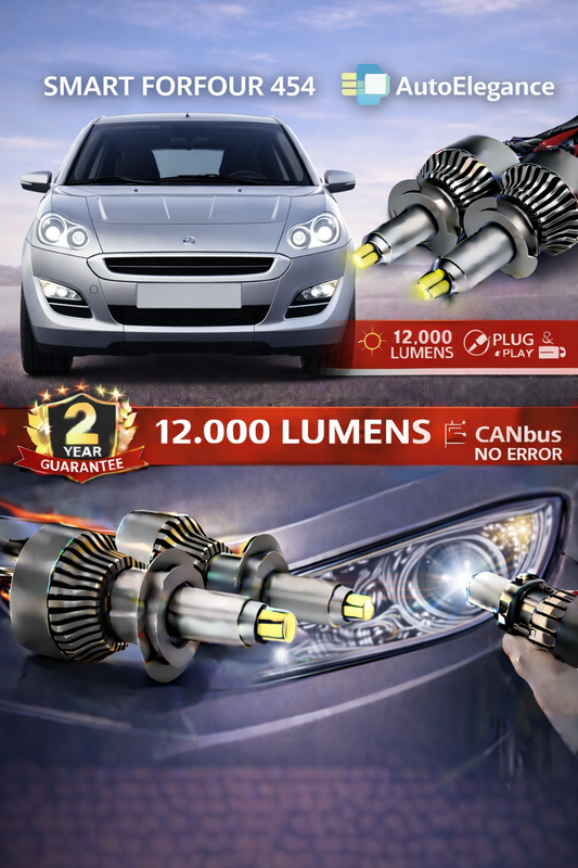 KIT LED per SMART FORFOUR 454 ANABAGLIANTI H7 CANBUS Bianco 6500K 360 gradi