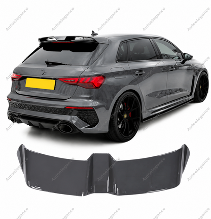 🔥ART.9882 SPOILER TETTO PER AUDI A3 S3 RS3 8Y SPORTBACK NERO LUCIDO 2020+🔥