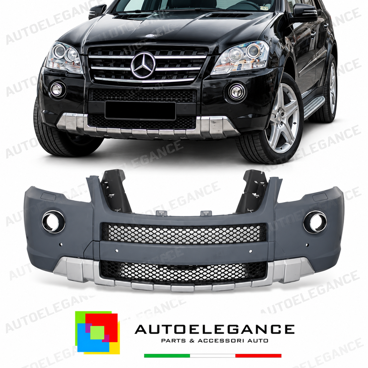 PARAURTI ANTERIORE MERCEDES CLASSE ML W164 08-11 LOOK AMG 63