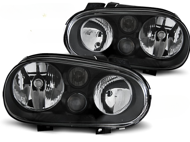 FARI NERI ADATTI COMPATIBILI per VW GOLF 4 09.97-09.03