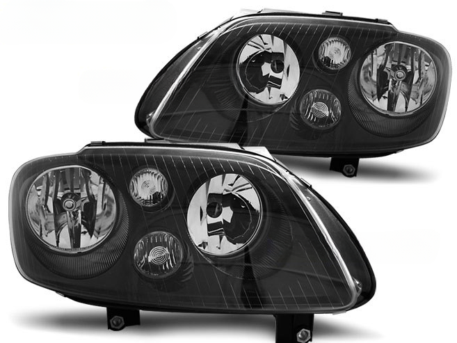 💫ART.6324 FARI ANTERIORI per VW TOURAN / CADDY 2003-2006 NERI💫
