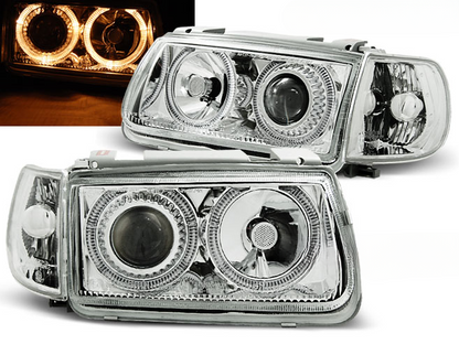 FARI ANGEL EYES CROMATI ADATTI COMPATIBILI per VW POLO 6N 10.94-09.99