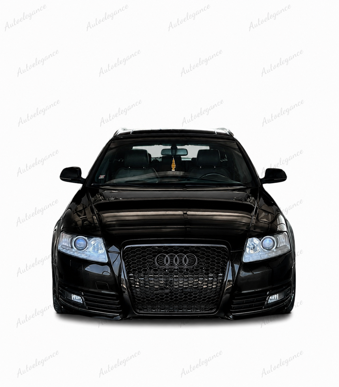 🔥ART.0578 GRIGLIA ADATTO PER AUDI A6 4F 2004-2011 LOOK RS6 NERO LUCIDO🔥
