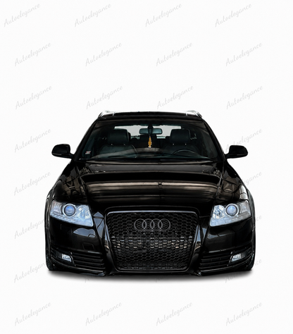 🔥ART.0578 GRIGLIA ADATTO PER AUDI A6 4F 2004-2011 LOOK RS6 NERO LUCIDO🔥