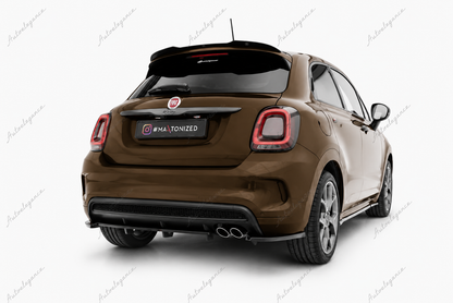🔥ART.9873 SPLITTER POSTERIORE ADATTO PER FIAT 500X SPORT Mk1 FACELIFT🔥