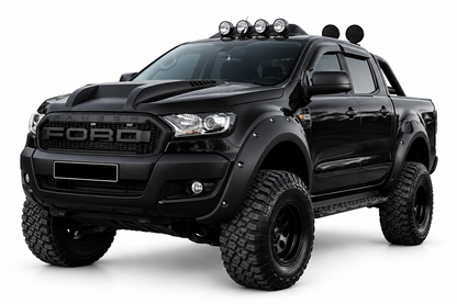👉Kit Passaruota Fender Flares adatto per Ford Ranger T6 T7 T8 12-22 Nero 4pz👈