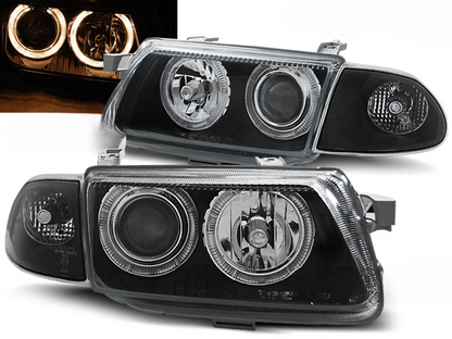 FARI ADATTI COMPATIBILI PER OPEL ASTRA F 09.94-08.97 ANGEL EYES NERO