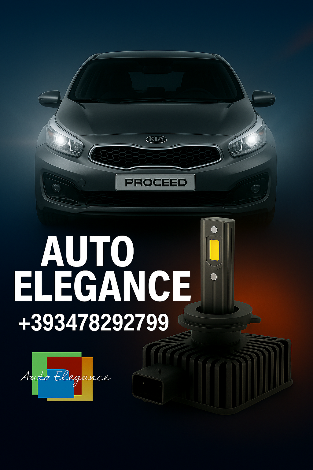 💕COPPIA LAMPADE D1S LED DA XENON A LED PER KIA PRO CEE'D JD MK2💕