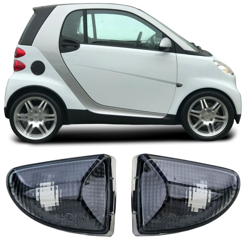 KIT FRECCE LATERALI NERO FUMÉ PER SMART FORTWO 451 (2007-2015)