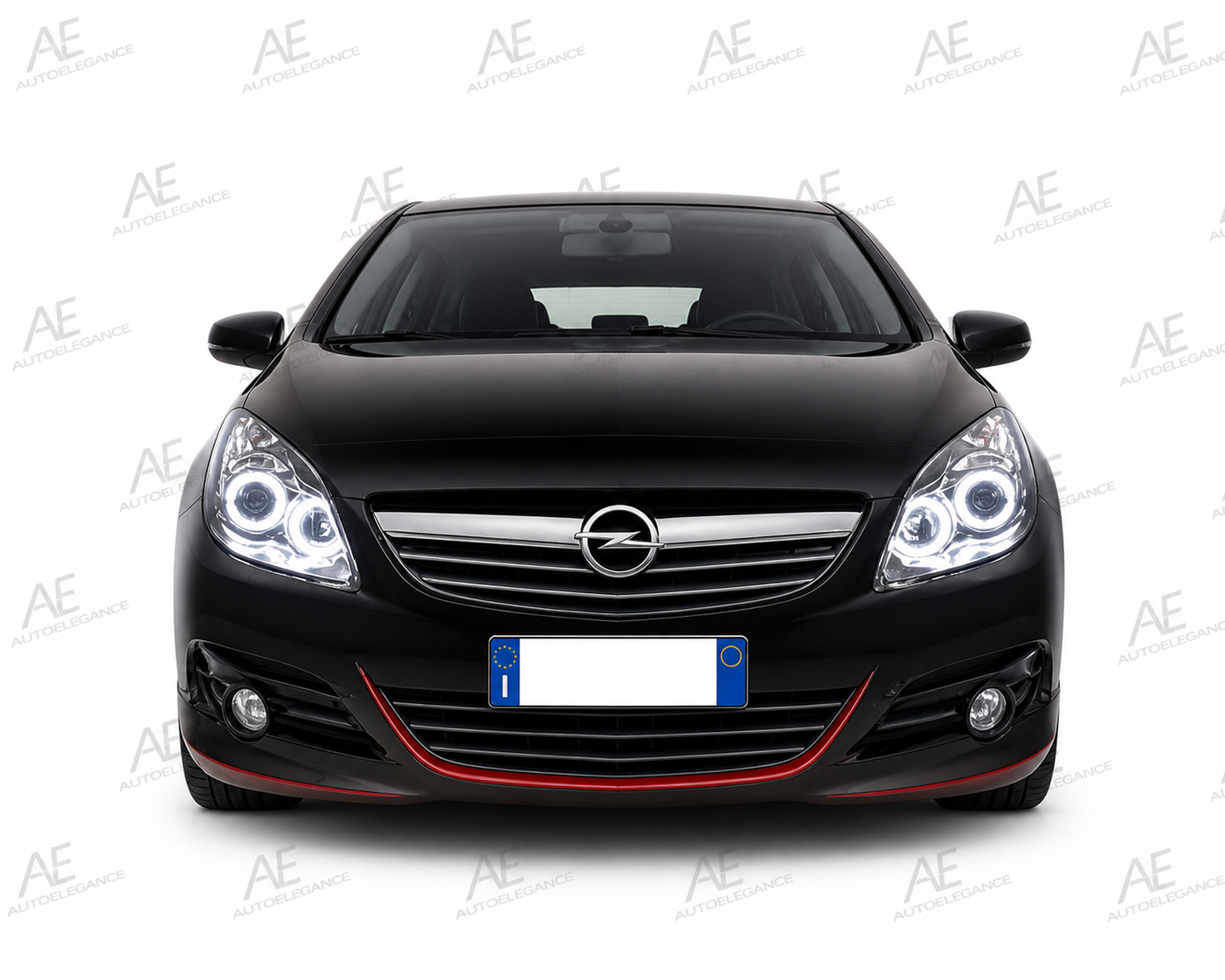 💕ART.6220  FARI ANTERIORI  OPEL CORSA D 2006-2011 OCCHI D'ANGELO NERO 💕