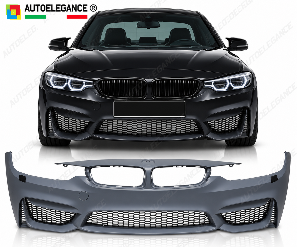 PARAURTI ANTERIORE STILE SPORTIVO ADATTO PER BMW F32 F33 F36 13-20 LOOK M SPORT