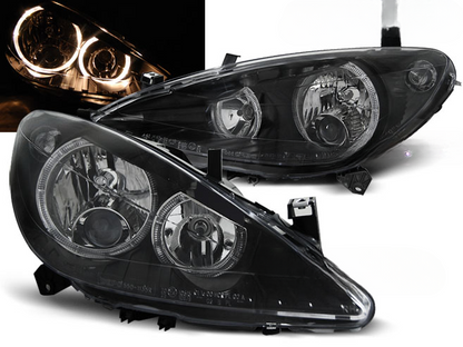 FARI ADATTI COMPATIBILI PER PEUGEOT 307 04.01-06.05 ANGEL EYES NERO