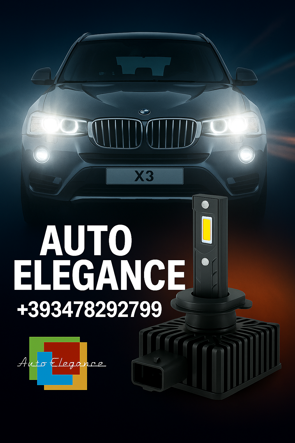 💕COPPIA LAMPADE D1S LED DA XENON A LED PER  BMW X3 F25💕