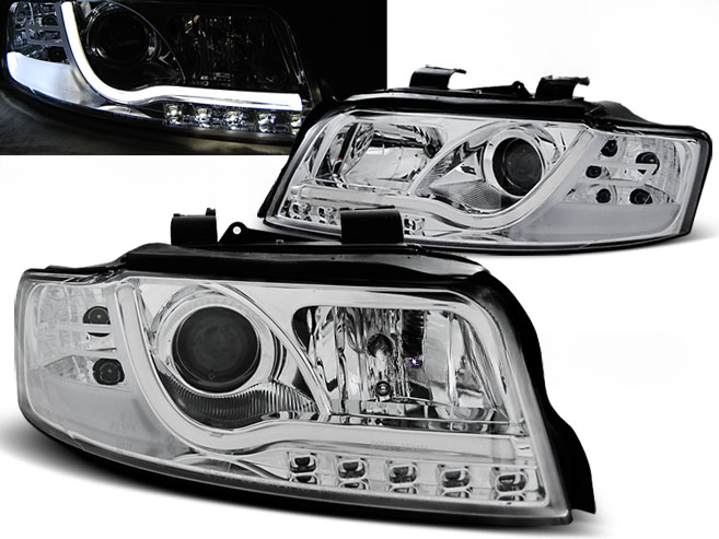 CHROME HEADLIGHT TUBE SUITABLE FOR AUDI A4 10.00-10.04 