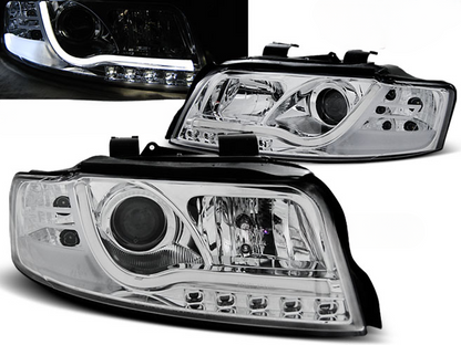 TUBO FARI NERO ADATTO COMPATIBILE per AUDI A4 10.00-10.04