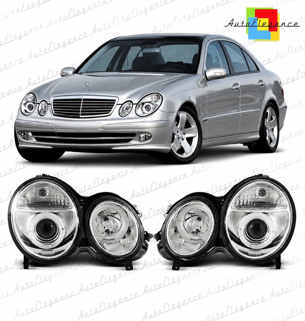 💕ART.6325  FARI  ANTERIORI ADATTO PER MERCEDES W210 E-KLASA 06.99-02💕