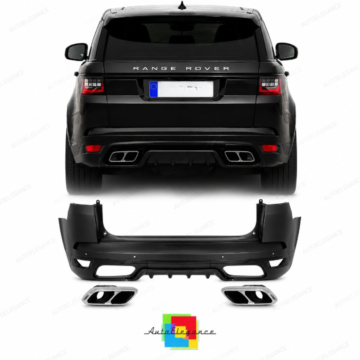 💕PARAURTI POSTERIORE RANGE ROVER SPORT L494 13-17 LOOK SVR 2019💕
