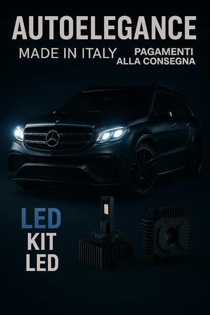 ❤️KIT LED D1S 6000K BIANCO GHIACCIO ANABBAGLIANTI PER MERCEDES CLASSE GL X164❤️