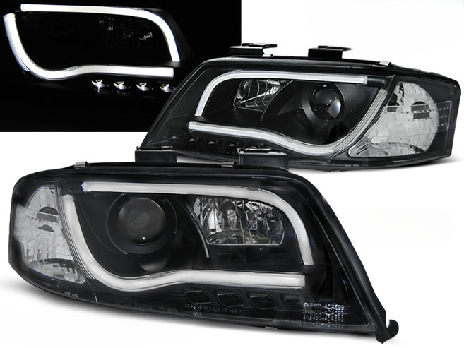 BLACK HEADLIGHT TUBE SUITABLE FOR AUDI A6 06.01-05.04 