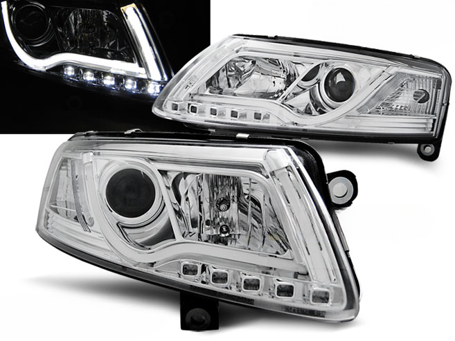 CHROME HEADLIGHT TUBE SUITABLE FOR AUDI A6 C6 04.04-08 