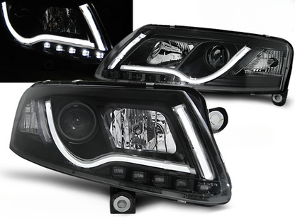 BLACK HEADLIGHT TUBE SUITABLE FOR AUDI A6 C6 04.04-08 