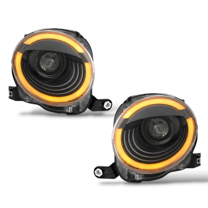 ART.10647 Coppia fari full full led adatto per fiat 500 07-24 incluso facelift