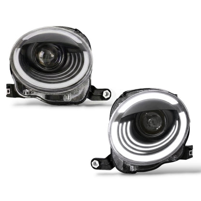 ART.10652 COPPIA FARI FULL FULL LED ADATTO PER FIAT 500 07-24 XENON DI SERIE