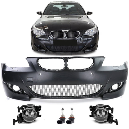 💫ART.7948 Paraurti Anteriore Sportiva con Fari Fendinebbia per BMW E60/61💫