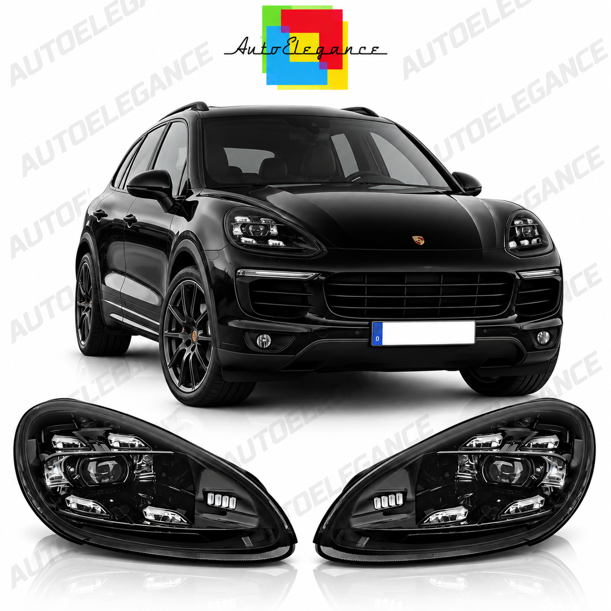 ART.4907  Fari Anteriori adatto  per Porsche Cayenne 2010-2015