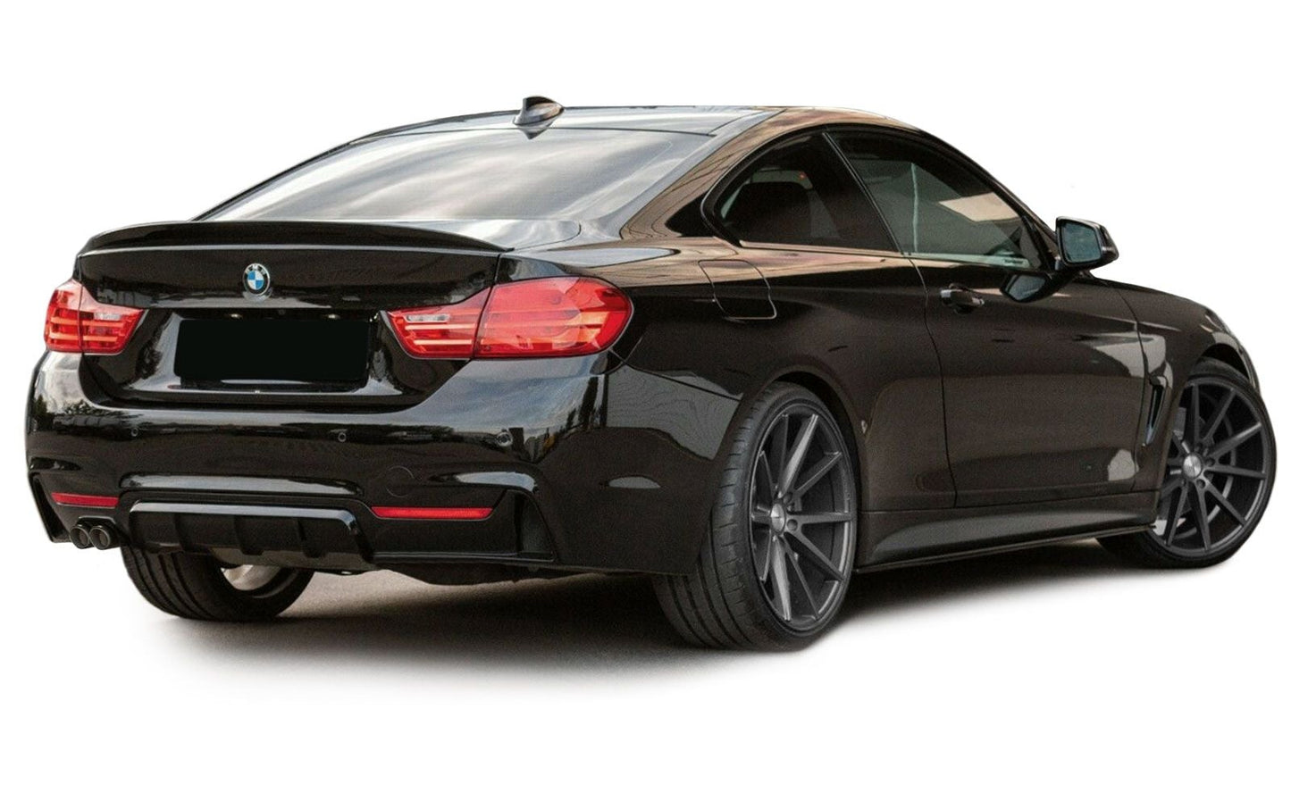 Paraurti posteriore M-Sport Look per Bmw 4 (F32, F33) Coupe Cabrio + DIFFUSORE NERO LUCIDO