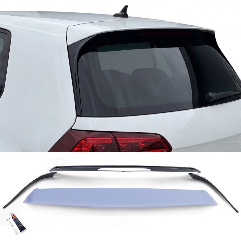 SPOILER TETTO SPORT LOOK NERO LUCIDO 4 PEZZI PER VW GOLF 7 (2012-2017)
