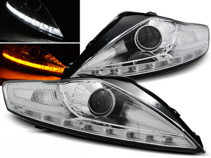 FARI PER FORD MONDEO 07.07-11.10 INDICATORE DI DIREZIONE LED CROMO LUCE DIURNA