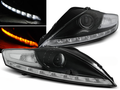 FARI NERI ADATTI PER FORD MONDEO 07.07-11.10 DAYLIGHT INDICATORE LED