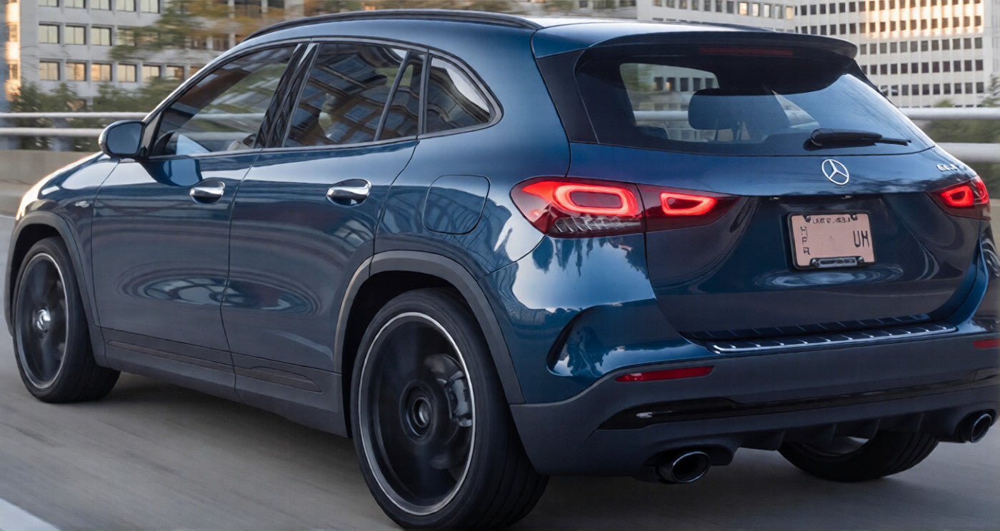 💫ART.6735 Spoiler Tetto Look AMG per Mercedes GLA 2020+ Nero lucido💫