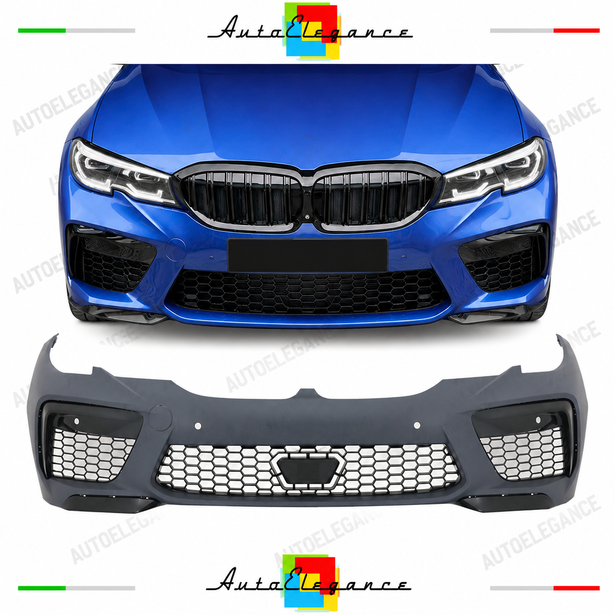 PARAURTI ANTERIORE BMW G20 G21 19- LOOK M8 PDC